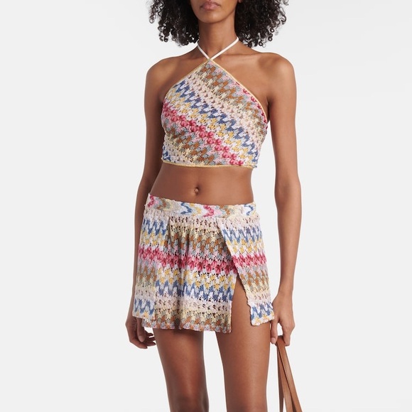 Missoni Pants - Missoni crochet knit lame mini shorts NWT